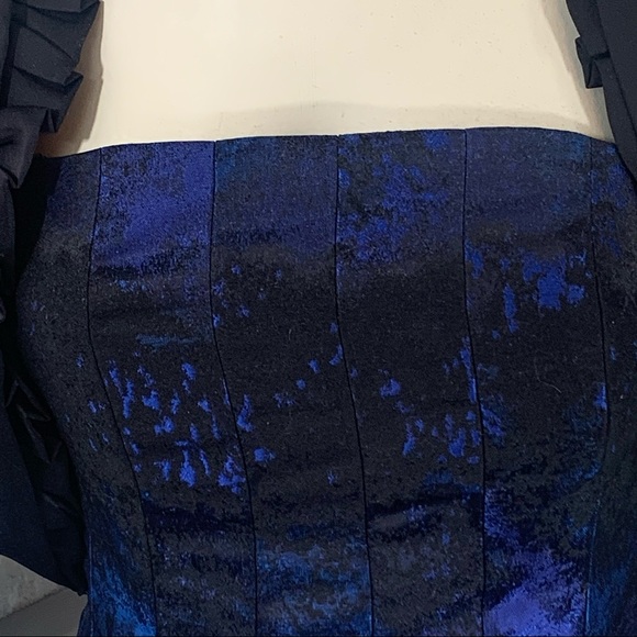 H&M strapless jacquard flare cocktail dress - Picture 4 of 15